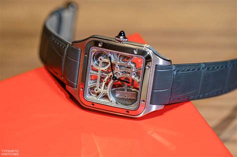 cartier santos carbon replica|cartier santos dumont skeleton watch.